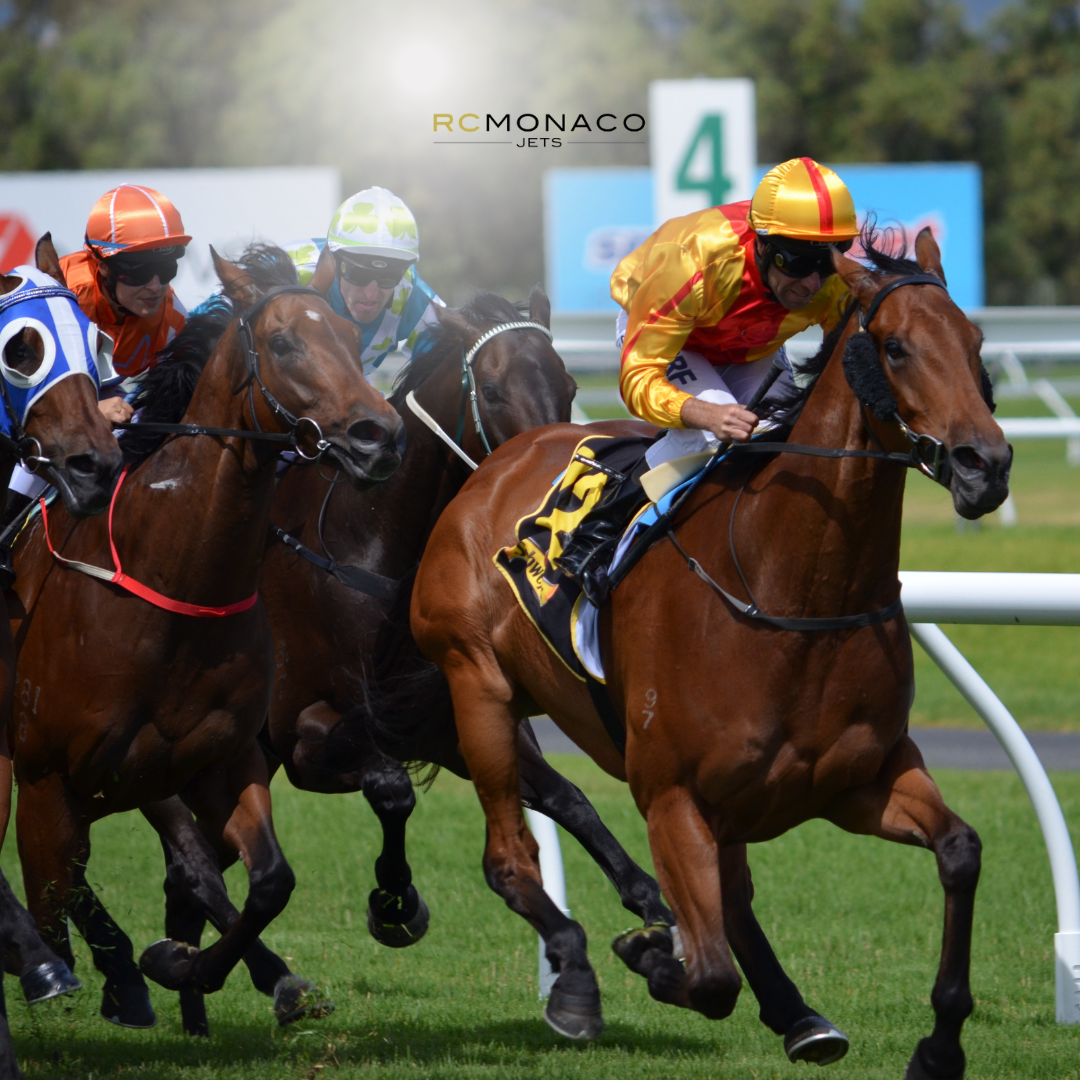 Melbourne Cup: a glamorous affair in the heart of Australia, arriving in style by private jet.